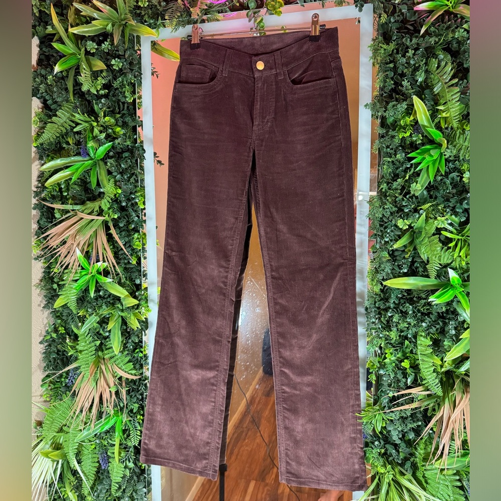 Loro Piana Brown Corduroy Straight Leg Women’s Slacks